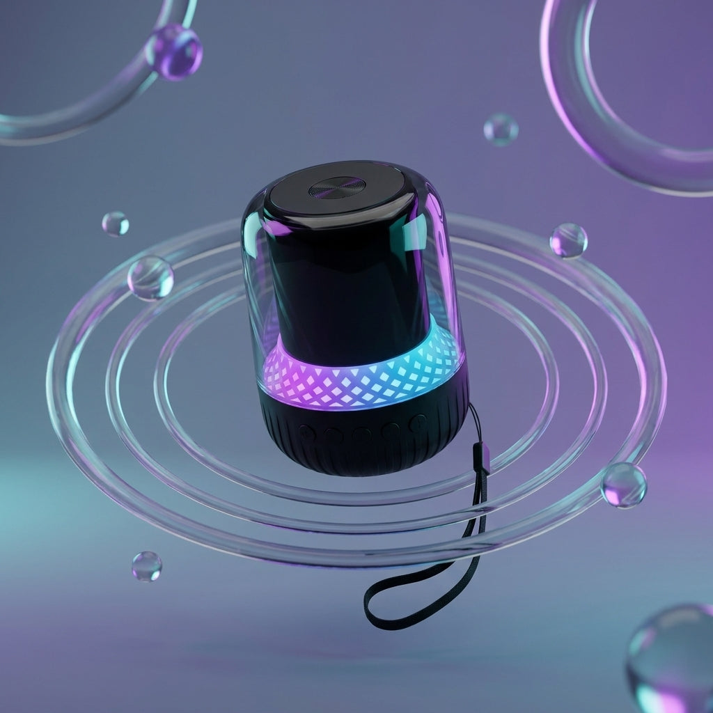 Ambient Lighting Pulse LED Mini Portable Bluetooth Speaker