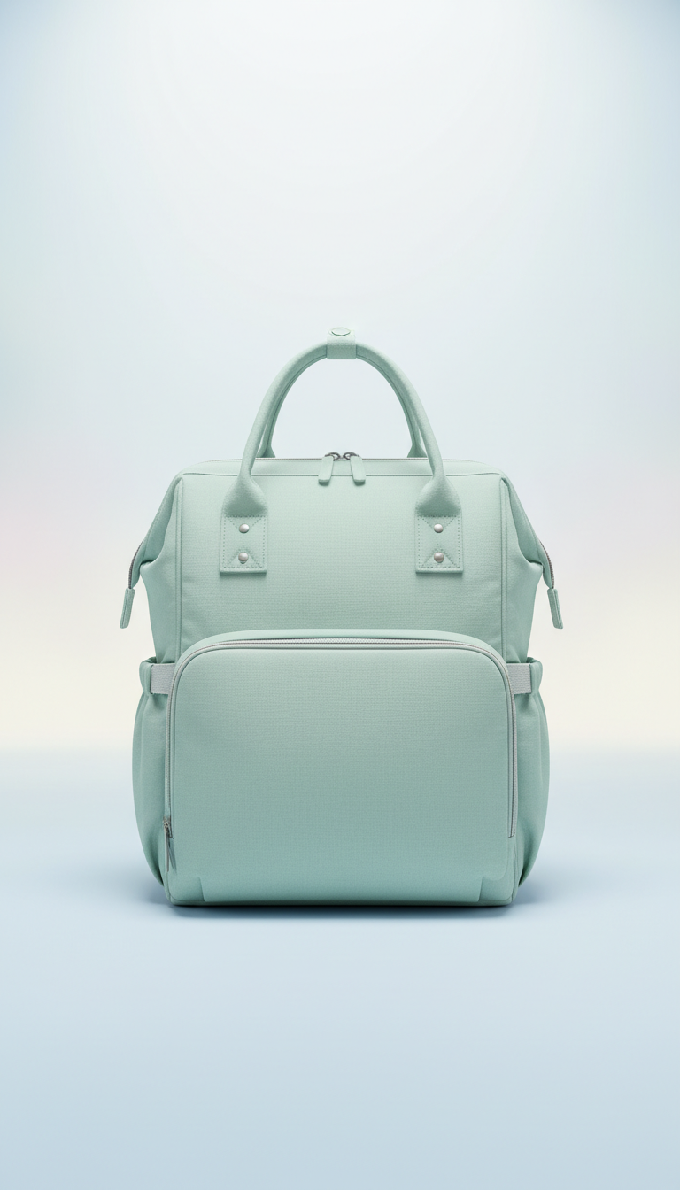 Mint whisper diaper bag