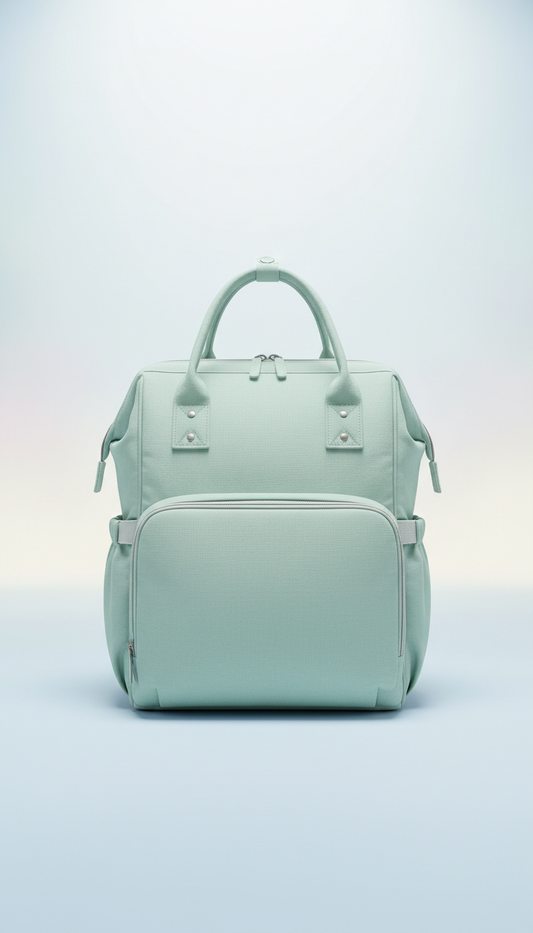 Mint whisper diaper bag