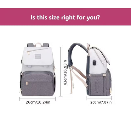 Fashionable Large-Capacity Diaper Backpack