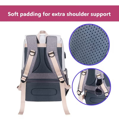 Fashionable Large-Capacity Diaper Backpack