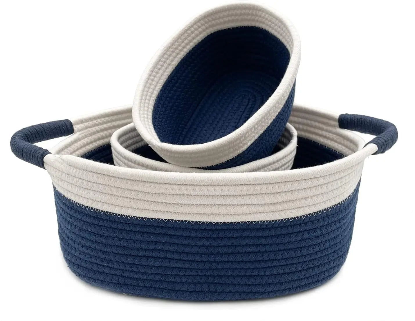 Cotton Rope Woven Storage Basket Suite