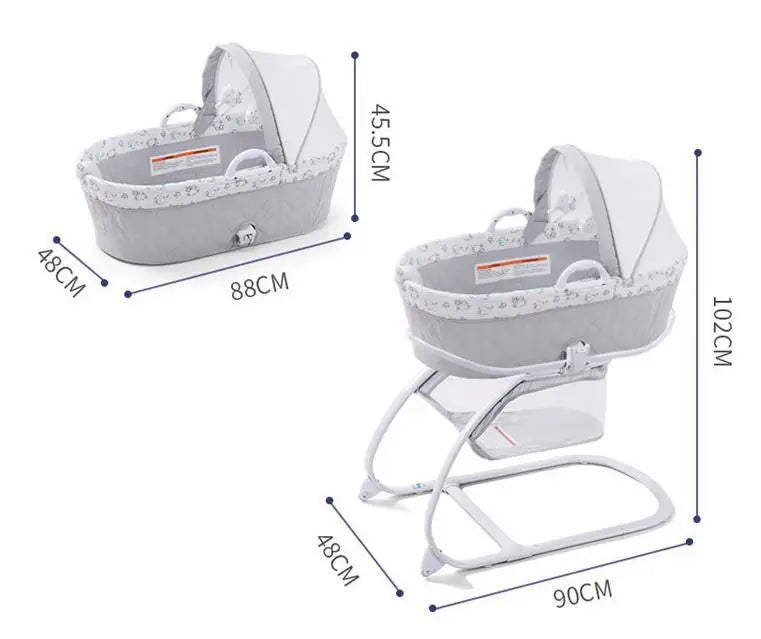 Deluxe 2-in-1 Bassinet Moses Basket