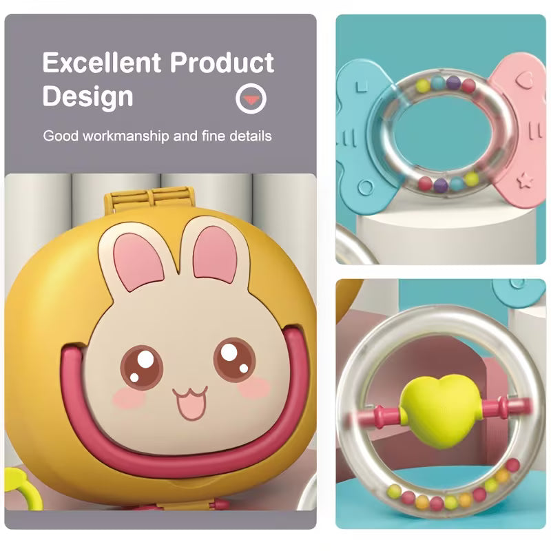 12-in-1 Baby Hand Rattle Toy Gift Box