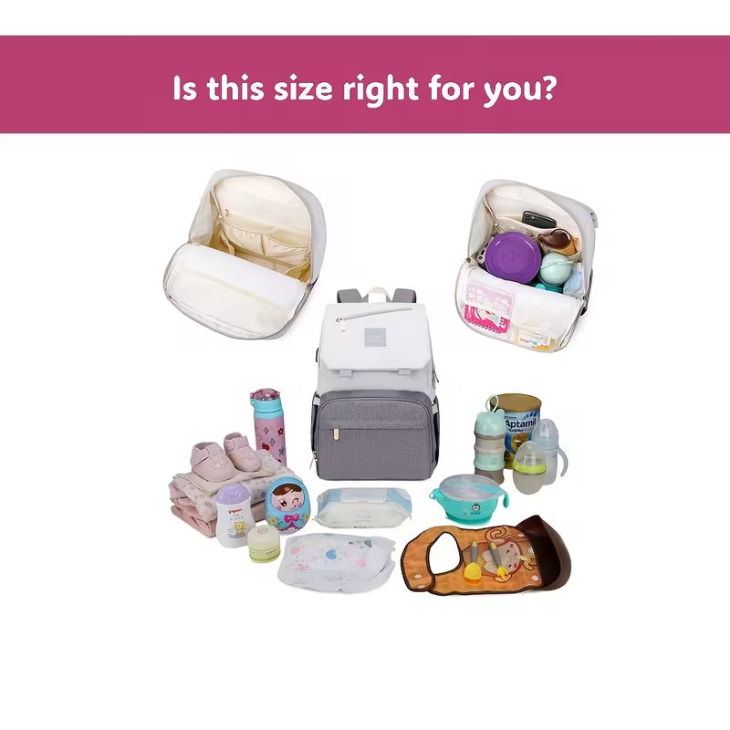Fashionable Large-Capacity Diaper Backpack