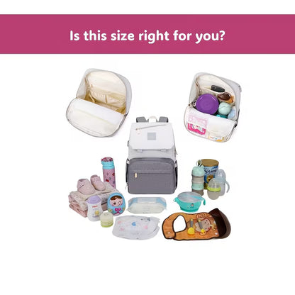 Fashionable Large-Capacity Diaper Backpack