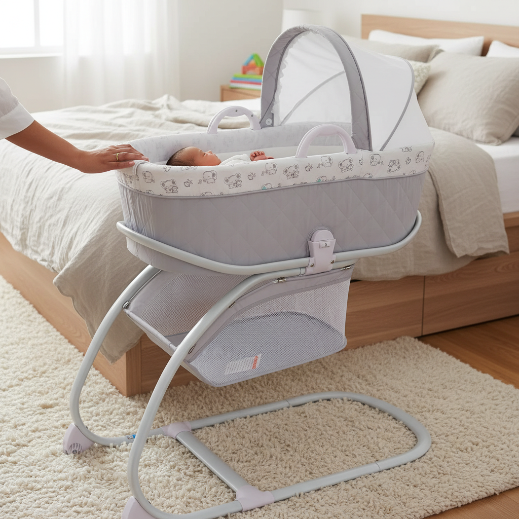 Deluxe 2-in-1 Bassinet Moses Basket