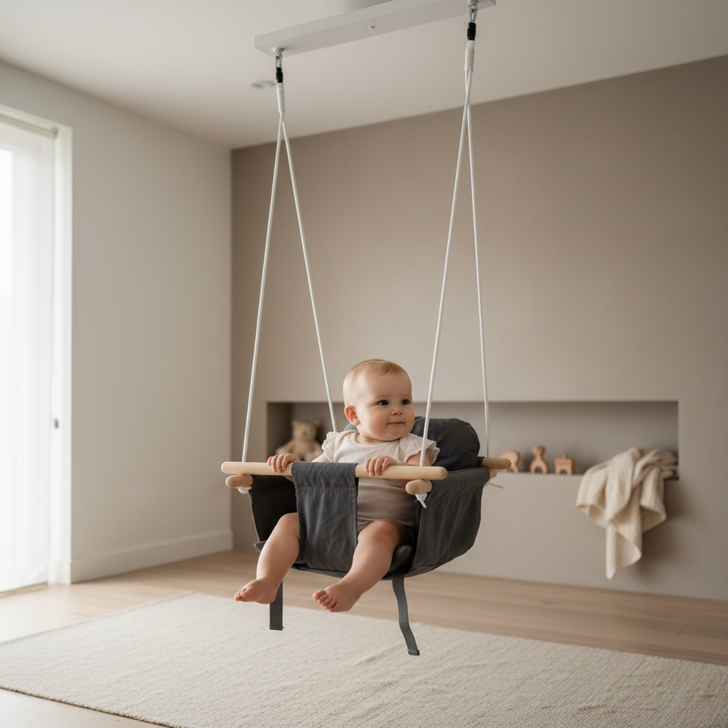 Infant Swing - Indoor Outdoor Wooden Baby Swing
