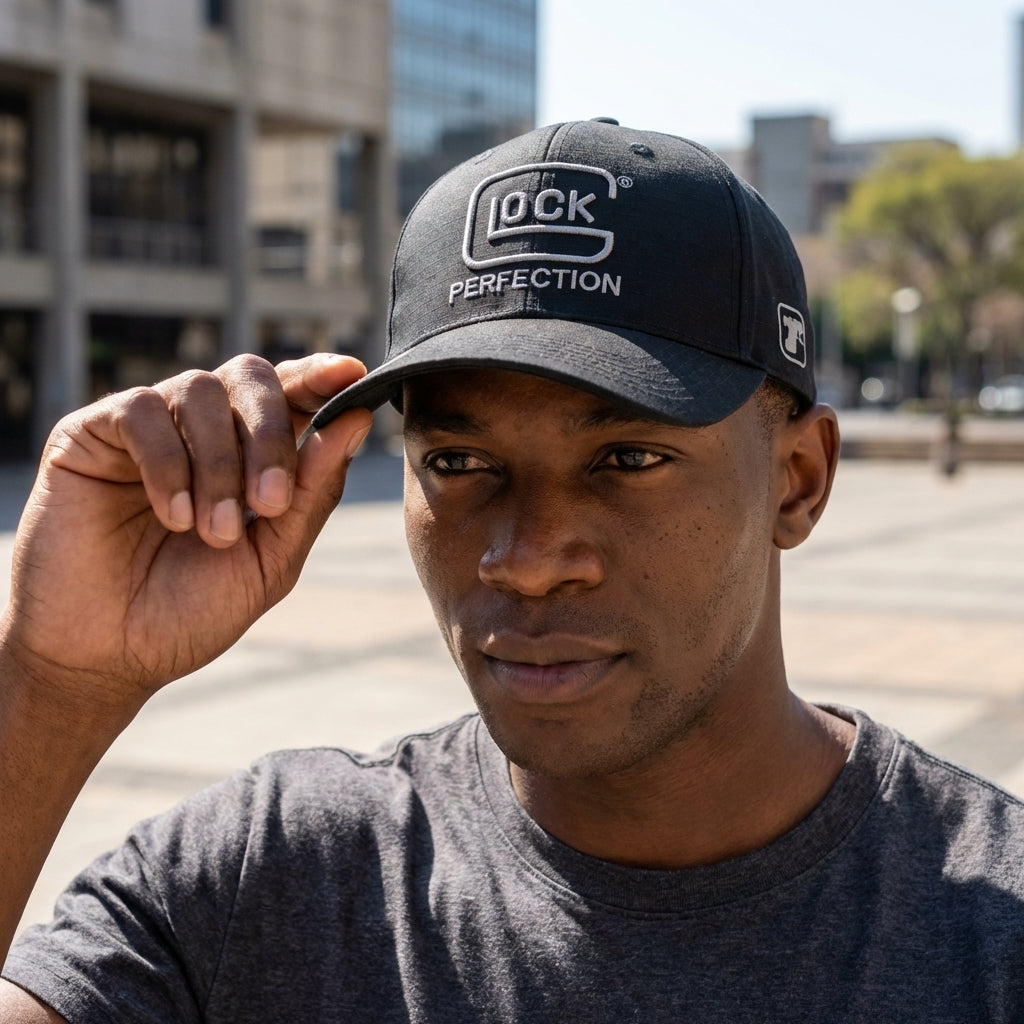 Vintage Sporty Oxford Twill 6 Panel Fitted Baseball Cap