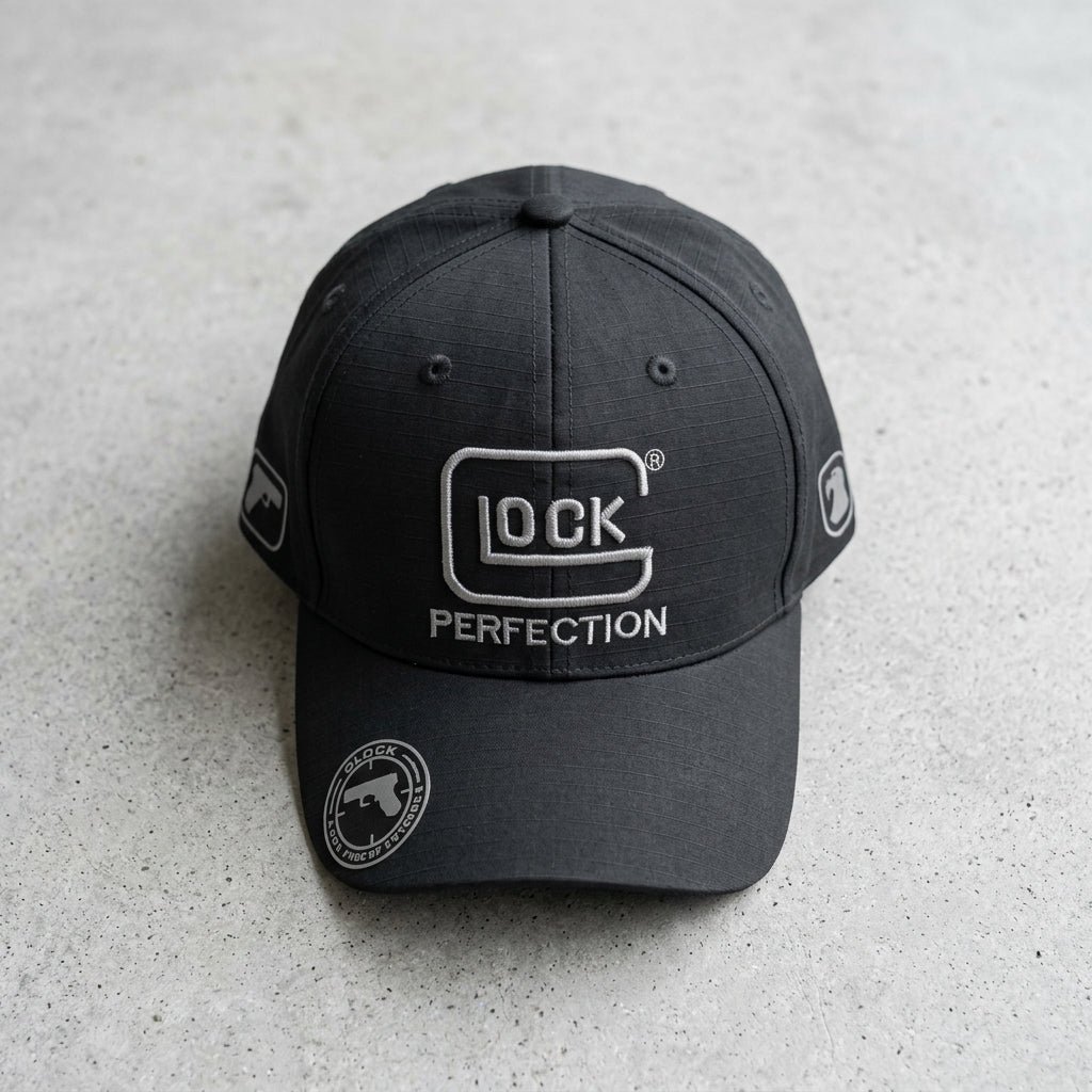 Vintage Sporty Oxford Twill 6 Panel Fitted Baseball Cap
