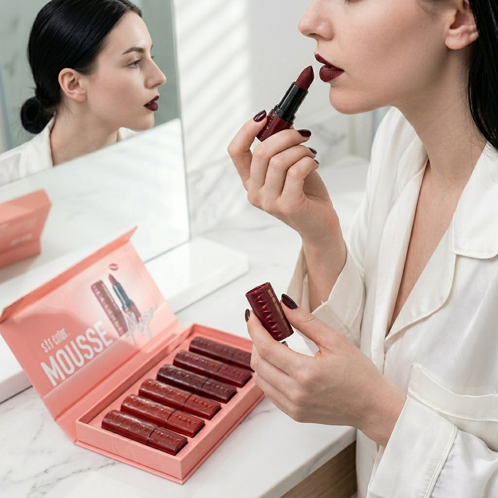 Cosmetic 6 Color Matte Lipstick Gift Box Set